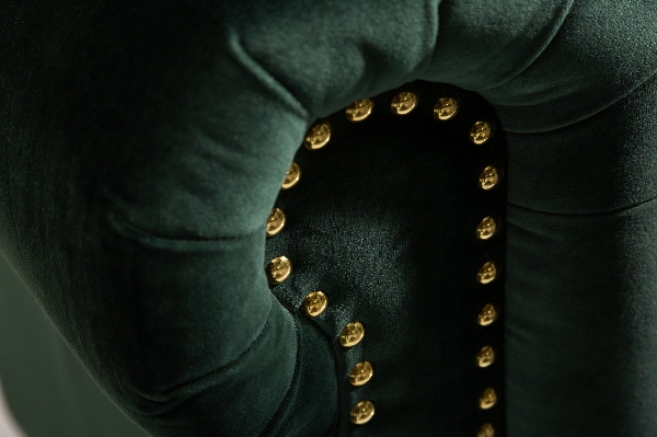 Sofa CHESTERFIELD 3-Sitzer Samt smaragdgrün der Firma Casa Élite