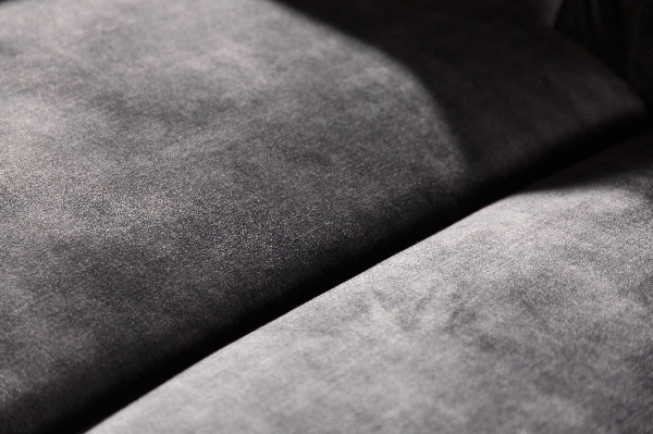 Sofa CHESTERFIELD 205cm 3-Sitzer Samt grau der Firma Casa Élite