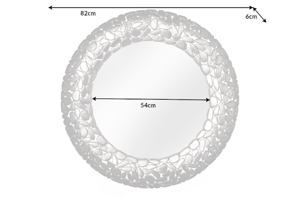 Wandspiegel STONE MOSAIC XL der Firma Casa Élite