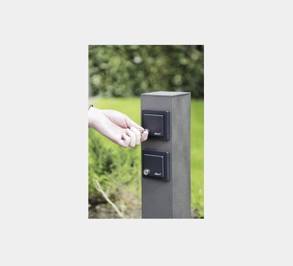 Steckdosensäule abschließbar der Firma Albert Leuchten