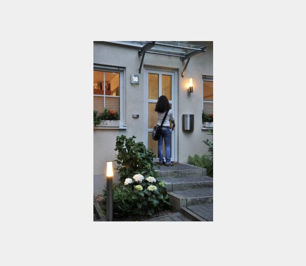 Wandleuchte Typ Nr. 0309 - Edelstahl, für 1 x Lampe max. 20 W, E27 der Firma Albert Leuchten