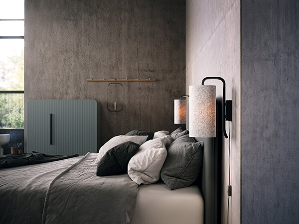 Pensile wall lamp S black structure E27 der Firma Belid Leuchten