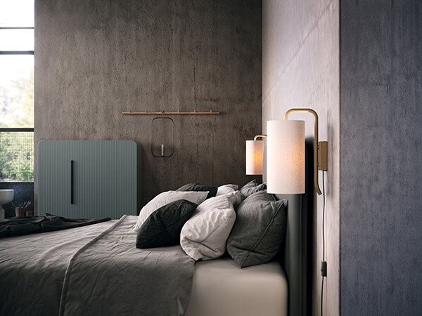 Pensile wall lamp S sand structure E27 der Firma Belid Leuchten