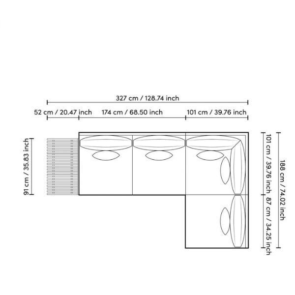Sofa ROYAL PALM der Firma Eichholtz