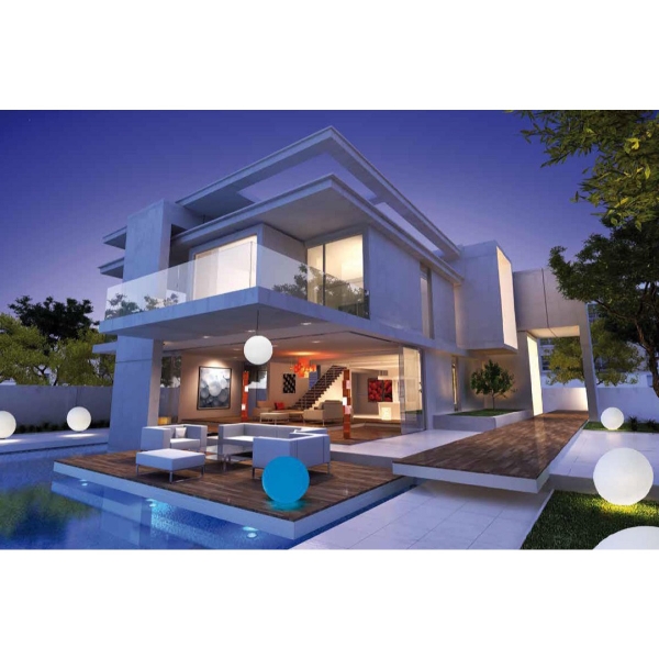 Kugelleuchte Snowball 80 cm Durchmesser Stationär der Firma EPSTEIN Design Leuchten