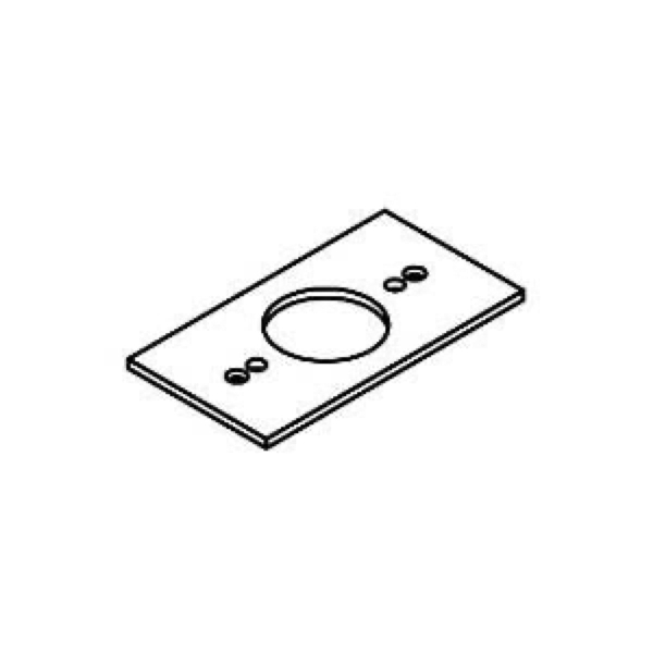 Montage - / Adapterplatte der Firma Helestra Leuchten