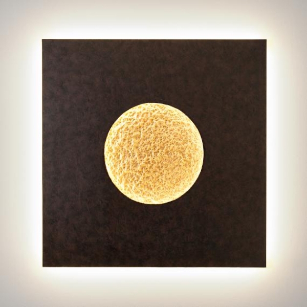 LED-Wandleuchte LUNA quadratisch groß der Firma Holländer Leuchten