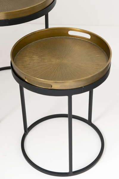 Tablett-Beistelltisch-Set AGATA der Firma Holländer Leuchten