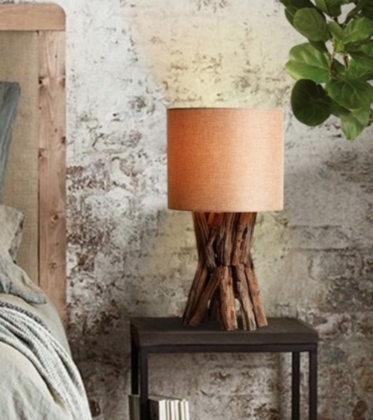 Tischleuchte Rough wood der Firma O'THENTIQUE by Asian Design House