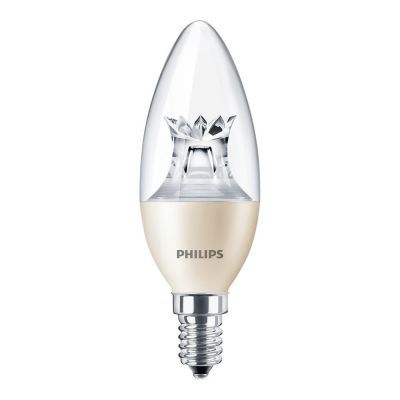 Glühlampen mit Fassung E14 von UNI-Elektro Philips MASTER LEDcandle E14 Krone Klar 8W 806lm 242346