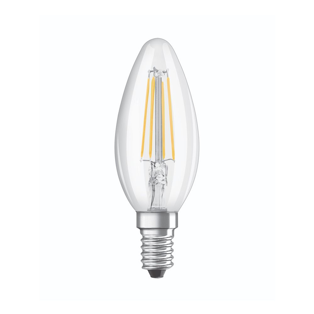 Glühlampen mit Fassung E14 von UNI-Elektro Osram Parathom Retrofit Classic E14 B35 5W 827 470lm Klar | Dimmbar - Extra Warmweiß - Ersatz für 40W 239047