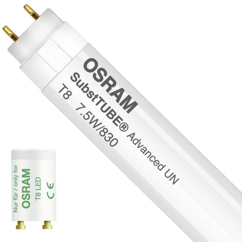 UNI-Elektro - 234058 - LED OSRAM Osram SubstiTUBE LED T8 / 7,5W/ 3000 Kelvin, 1000 lumen