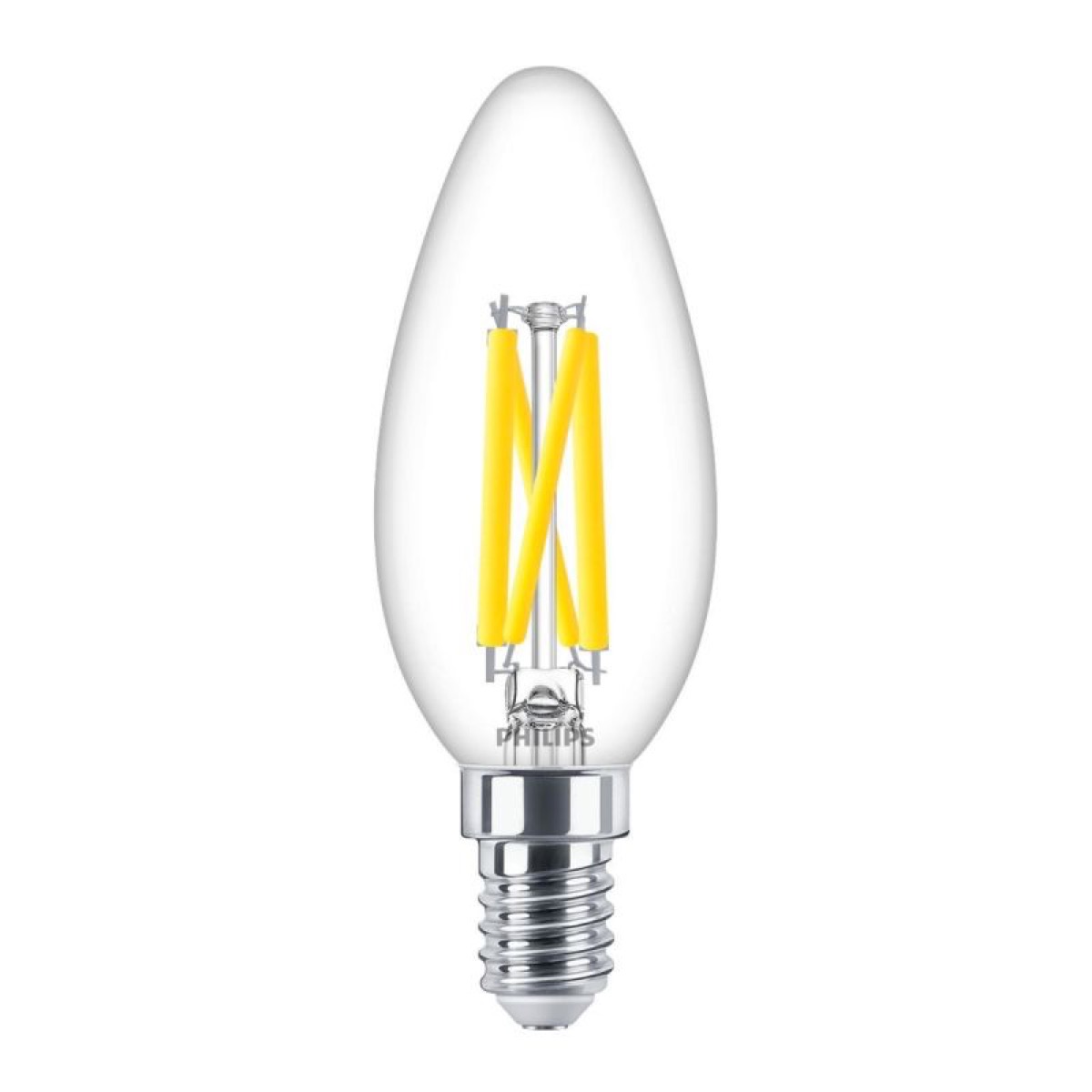 UNI-ElektroPhilips MASTER LED E14 Kerze Fadenlampe Klar 5.9W 806lm - 922-927 Dim zu Warm