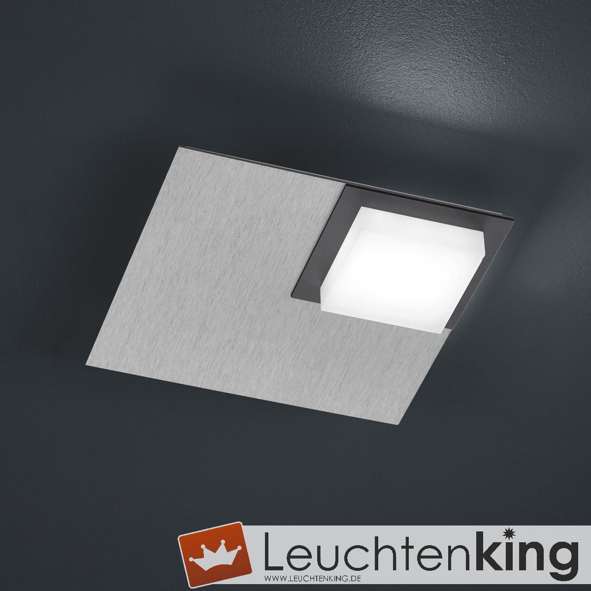 BANKAMP Leuchtenmanufaktur LED-Deckenleuchte Quadro - Lagerräumung - 7703/1-69
